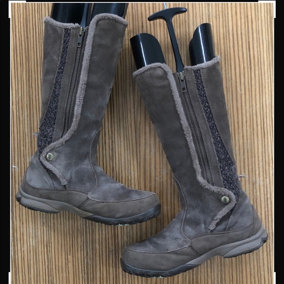 Salomon Emmy Waterproof Insulated Brown Suede Boots Winter Snow - Picture 5 of 9